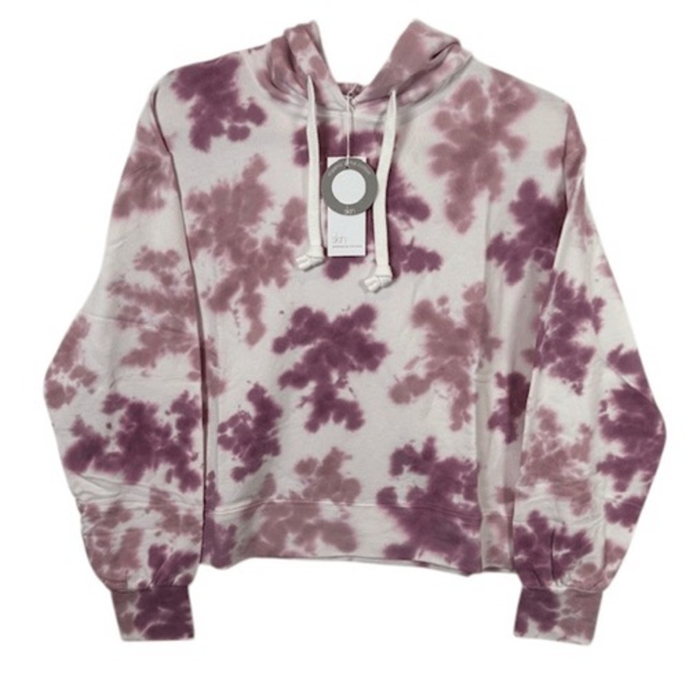 NEW! Skin Elsie Cedar‎ Rose Soft Organic Pima Cotton Hoodie Purple Small